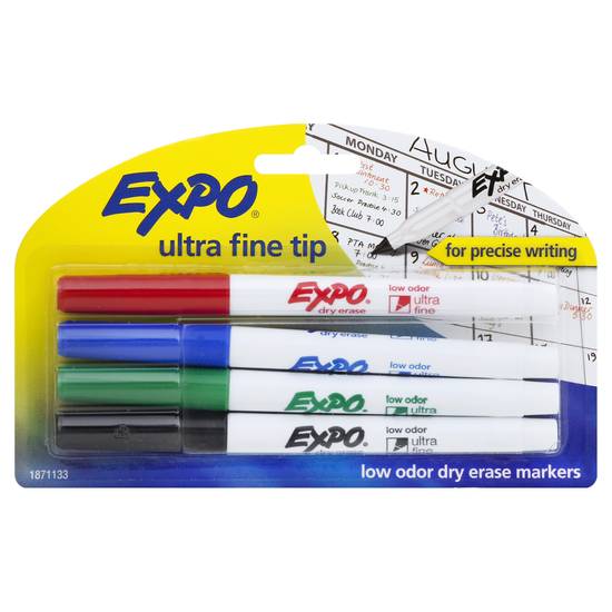 Expo Ultra Fine Tip Dry Erase Markers (4 ct)