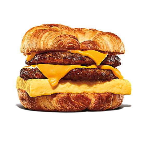 Double Sausage, Egg, & Cheese Croissan'wich
