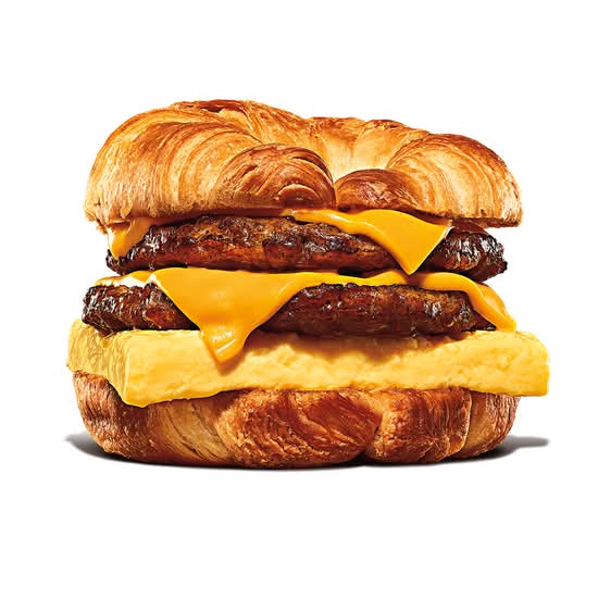 Double Sausage, Egg, & Cheese Croissan'wich
