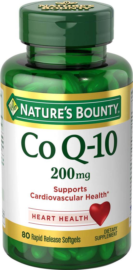 Nature's Bounty Co Q-10 Softgels 200mg, 80CT