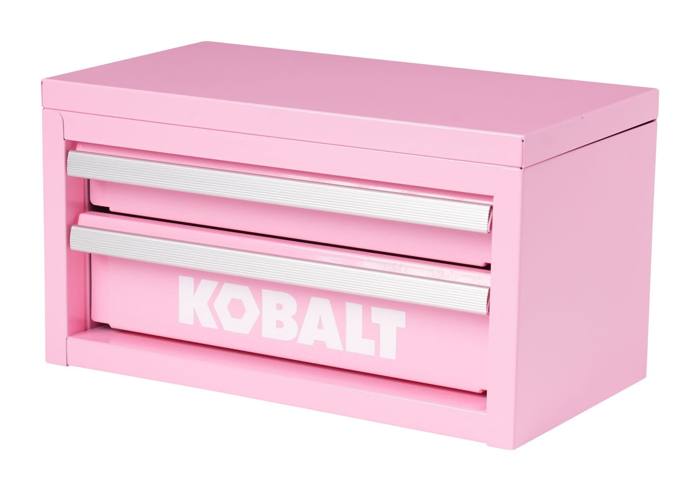 Kobalt Portable tool box 10.83-in W x 5.91-in H x 5.91-in D 2 -Drawer Pink Steel Tool Box