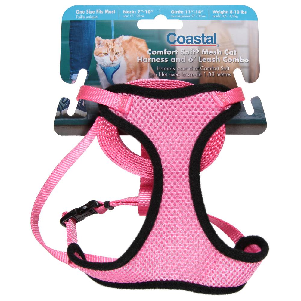 Coastal Comfort Soft 6 Inch Harn and Leash Combo