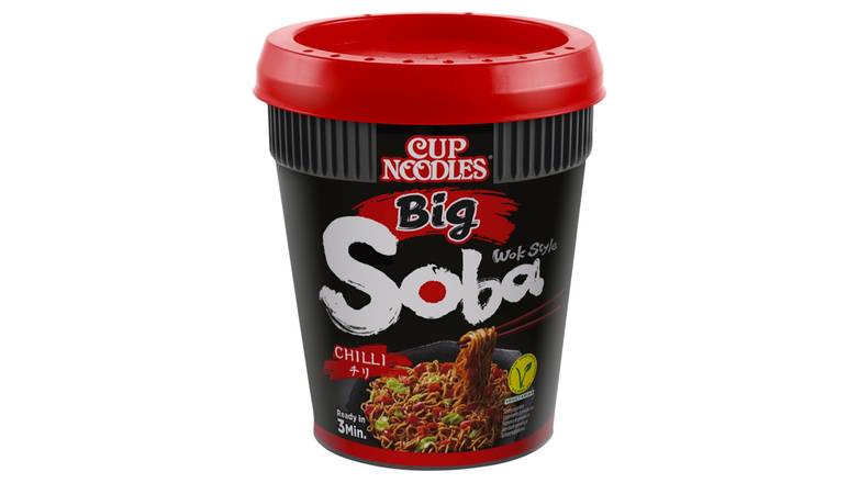 Nissin Soba Big Chilli Instant Wok Style Noodles Pot 115g
