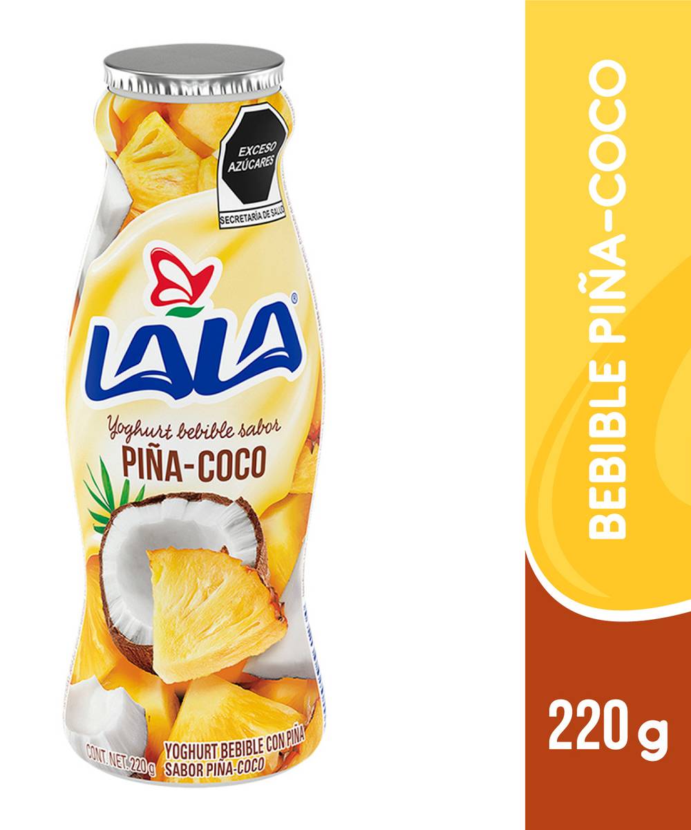 Lala · Yoghurt bebible sabor piña-coco (220 g)