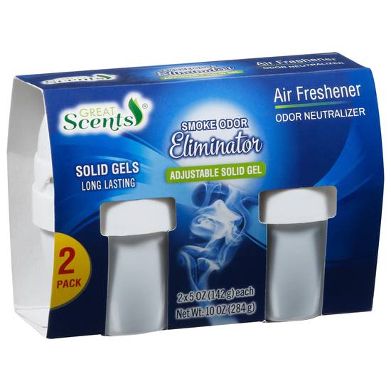 Great Scents Smoke Odor Eliminator Solid Gels Air Freshener (2 ct)