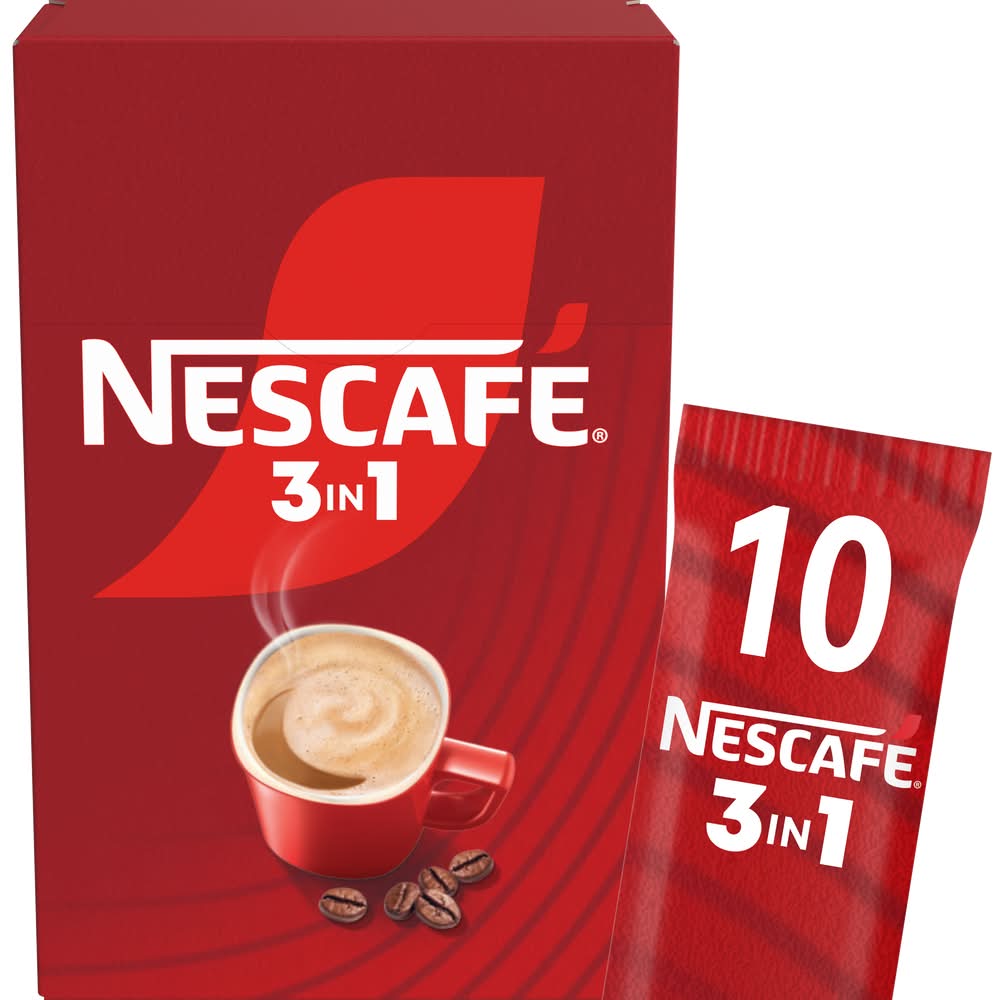 Nescafé - Café instantané 3 en 1, café au lait sucré (10)