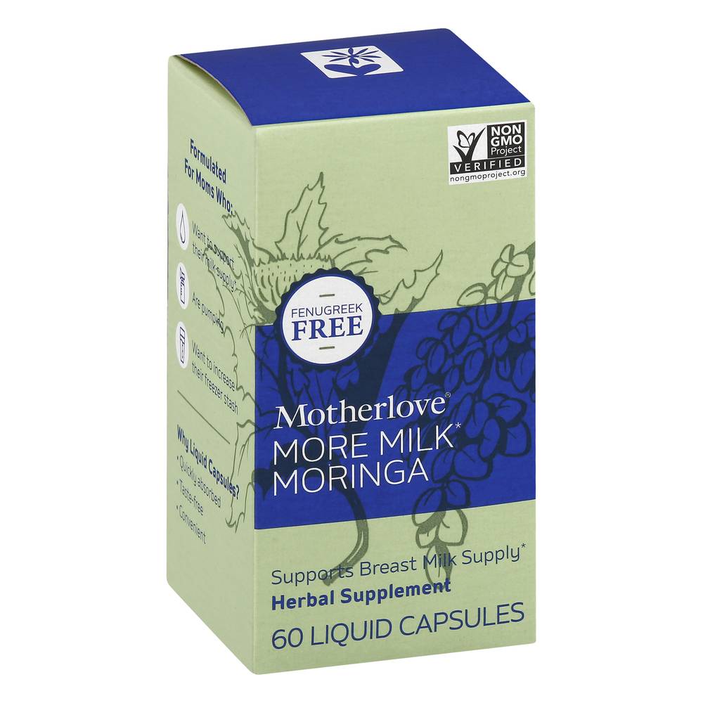 Motherlove Moringa More Milk Liquid Capsules (3.2 oz)