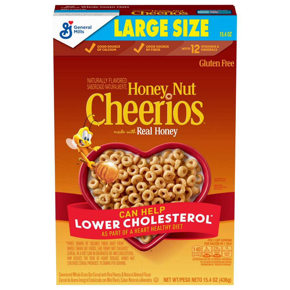 Cheerios Sweetened Whole Grain Oat Cereal (honey nut)