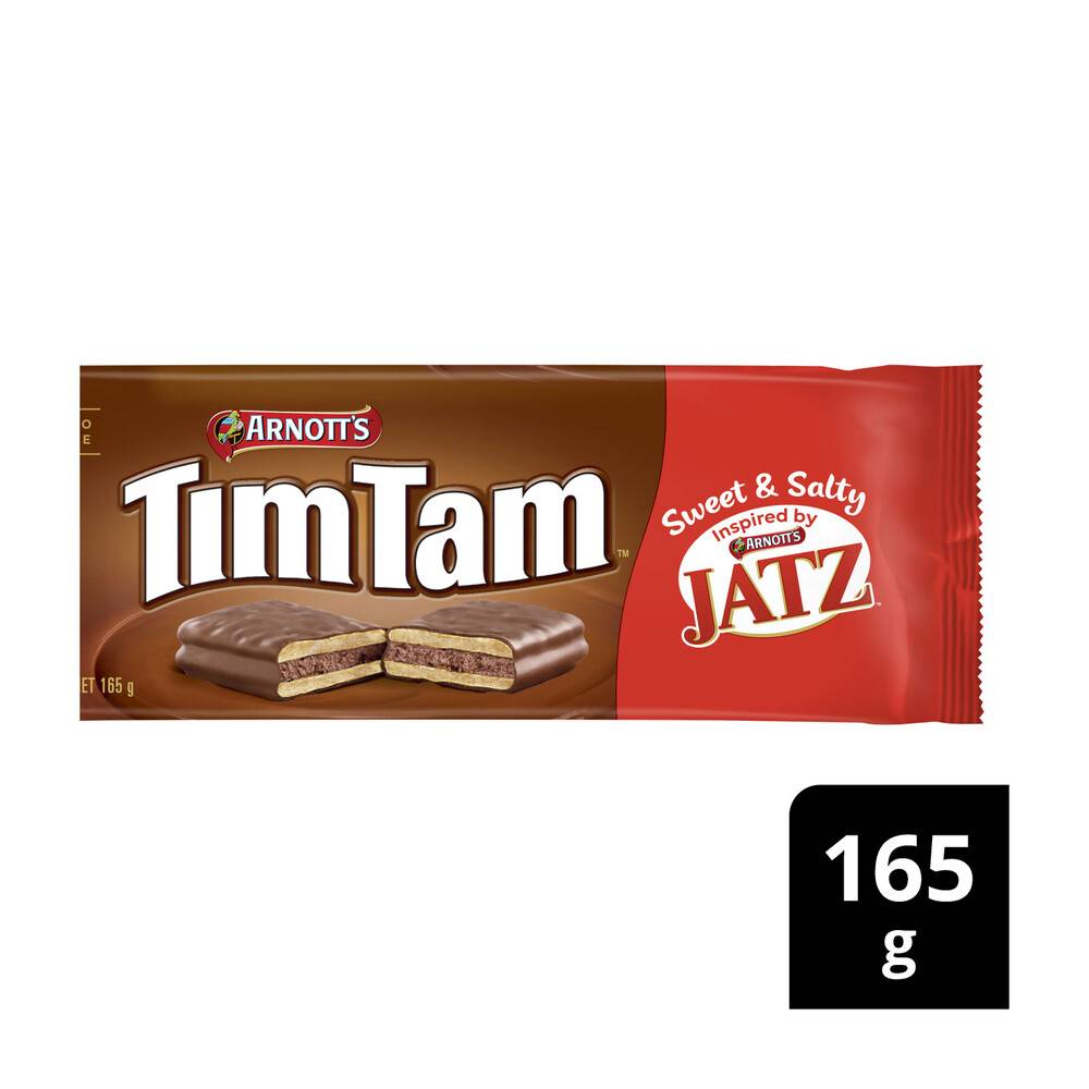 Arnott's Tim Tam Jatz Biscuits, Sweet & Salty (165g, 9 pack)