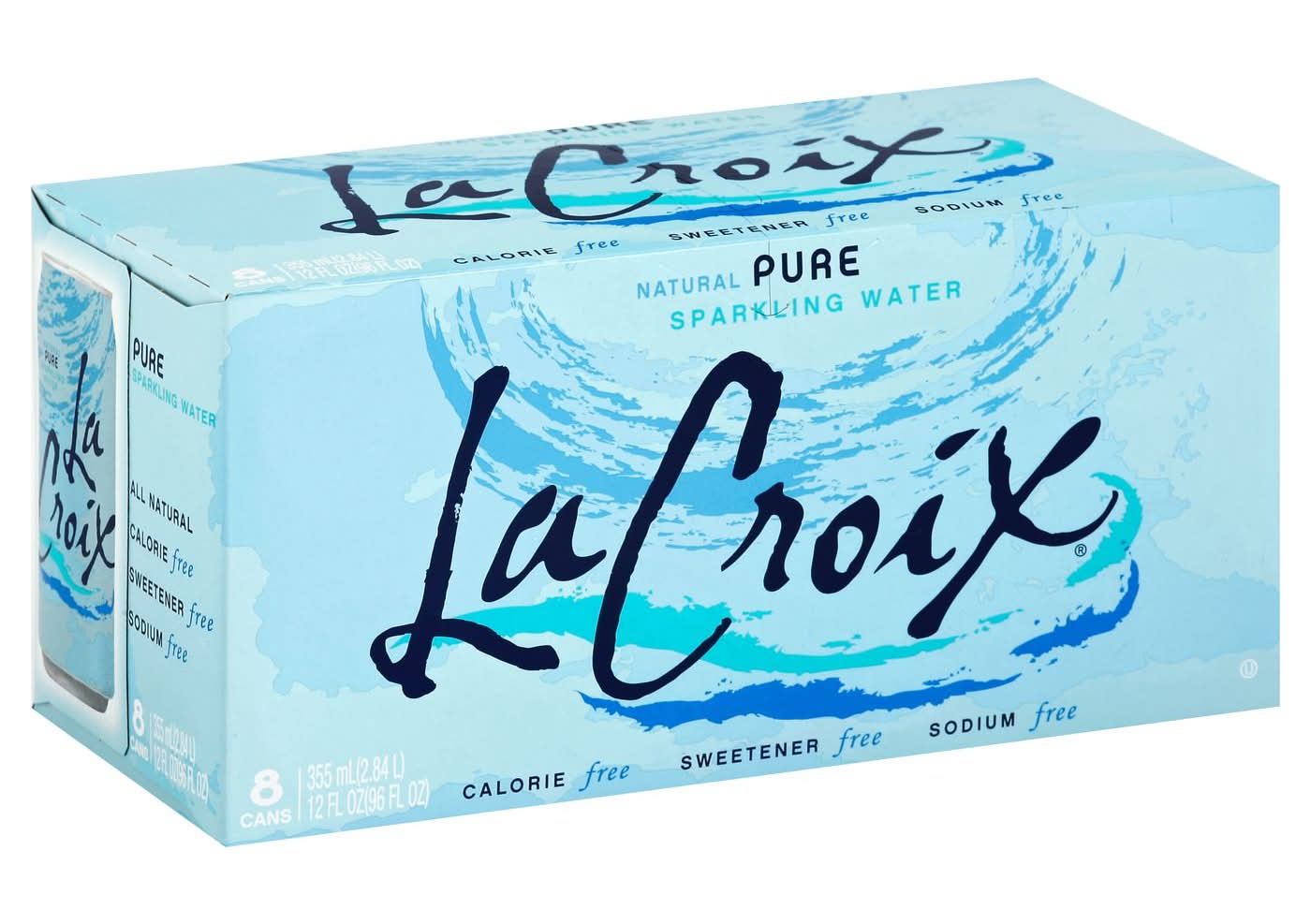 La Croix Natural Pure Sparkling Water (8 x 12 fl oz)