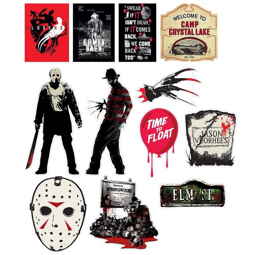 Warner Brothers Horror Film Cutouts, 12ct