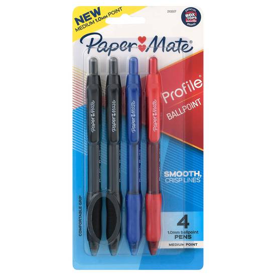 Paper Mate Profile 1.00 mm Medium Ballpoint Pens (4 ct)