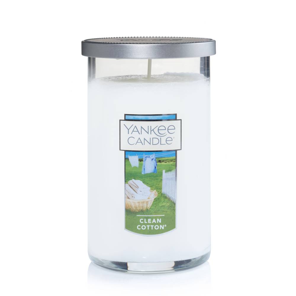 Yankee Candle Clean Cotton Perfect Pillar Candle, 12 OZ