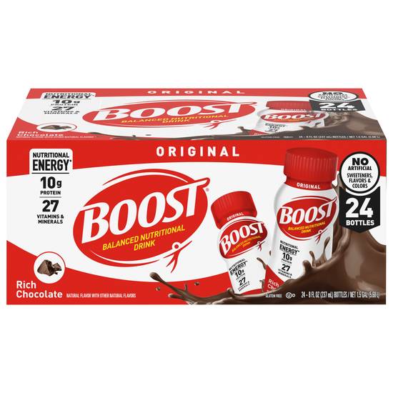 Boost Original Complete Nutritional Drink Rich Chocolate (24 ct, 8 fl oz)