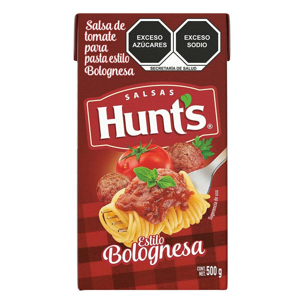 Hunt's salsa de tomate estilo bolognesa (caja 500 g)