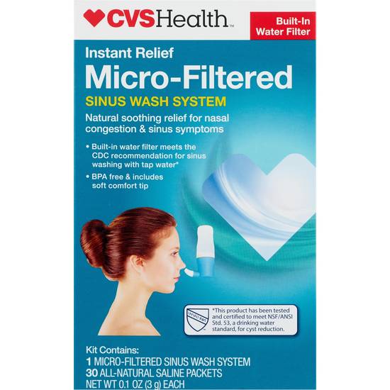 CVS Health Instant Relief Micro-Filtered Sinus Wash System