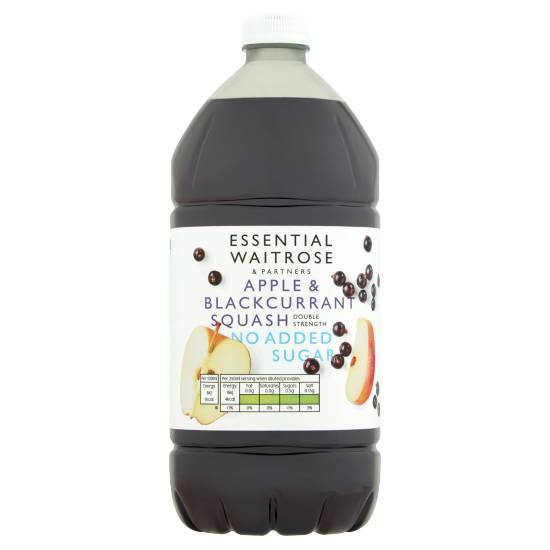 Essential Waitrose & Partners Apple & Blackcurrant Squash Double Strength (1.5 L)