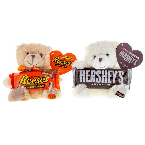 Order HERSHEY BAR BEAR PLUSH WITH CHOCOLATE BAR ASSORTMENT food online from CVS store, Providence County on bringmethat.com