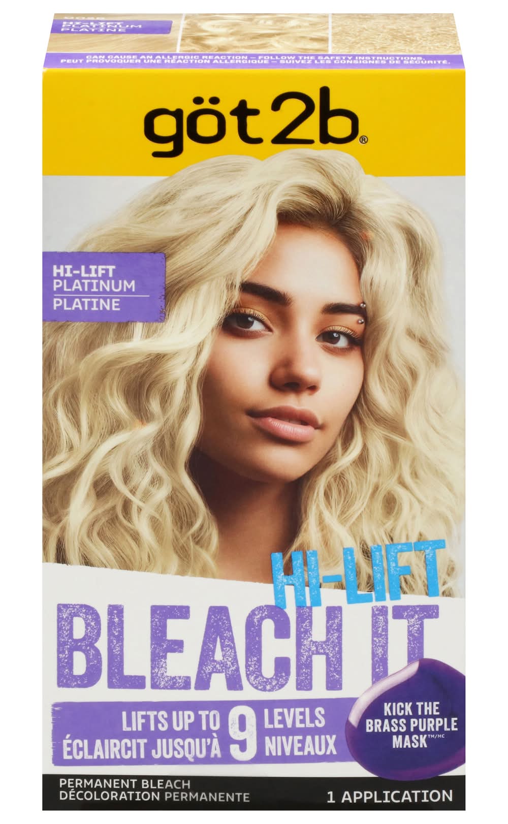 got2b Bleach It Hi-Lift Platinum Permanent Hair Color, Blonde