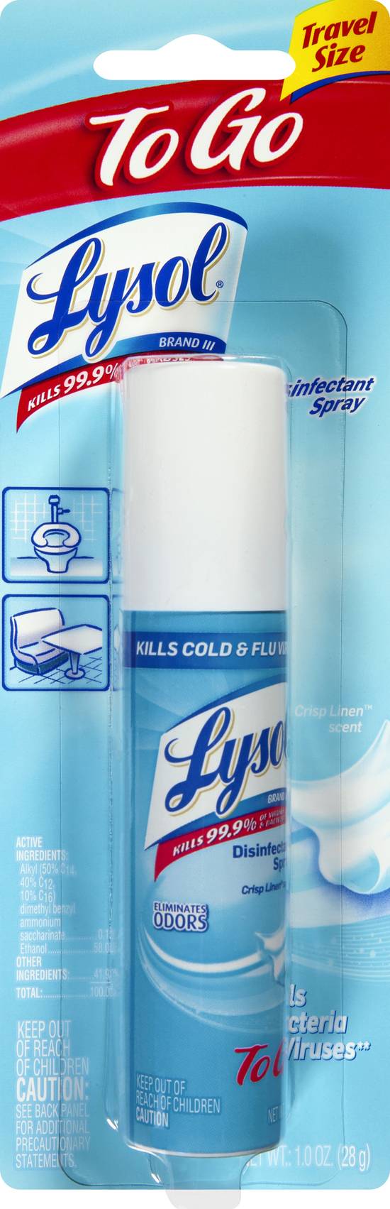 Lysol Crisp Linen Scent Disinfectant Spray (6 ct)