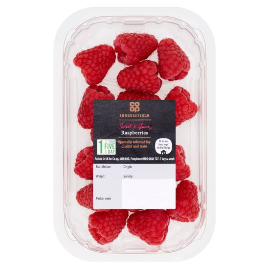 Co-Op Irresistible Raspberries 125g