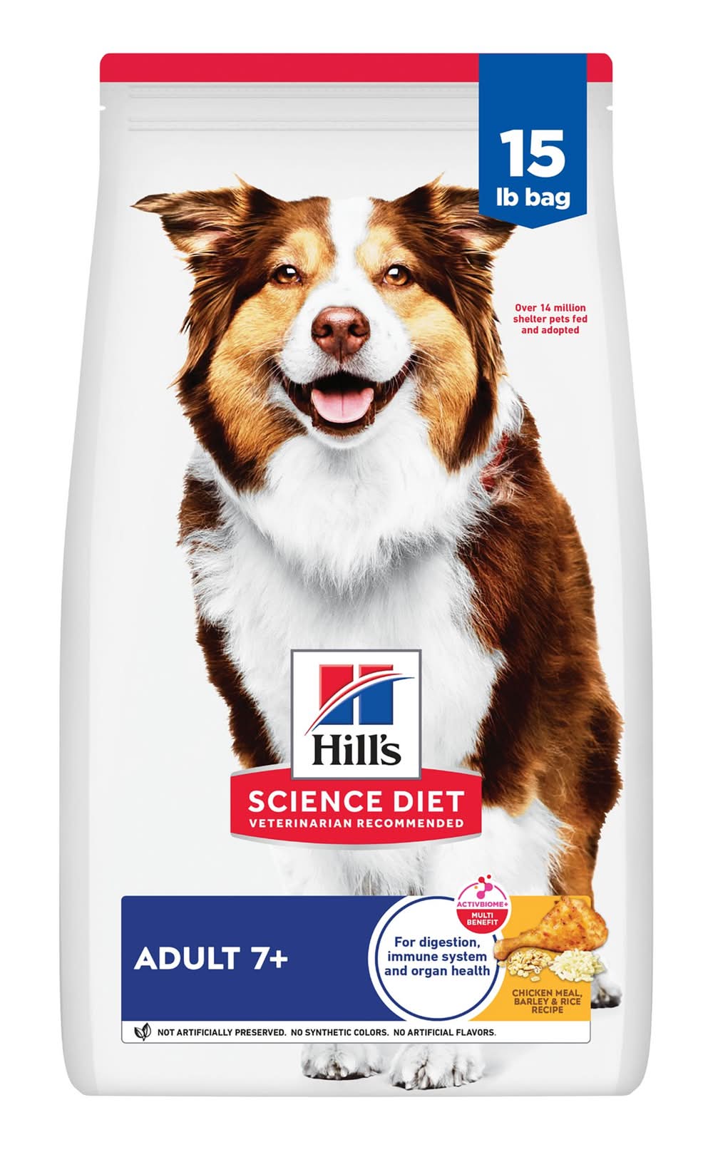 Hill's® Science Diet® 7+ Senior Dry Dog Food - Chicken, Barley & Brown Rice (Size: 15 Lb)