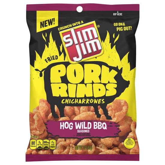 Slim Jim Hog Wild Bbq Pork Rinds