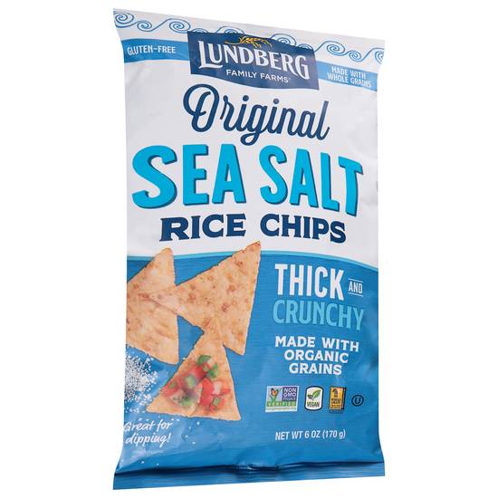 Lundberg Thick and Crunchy Original Sea Salt Brown Rice Chips