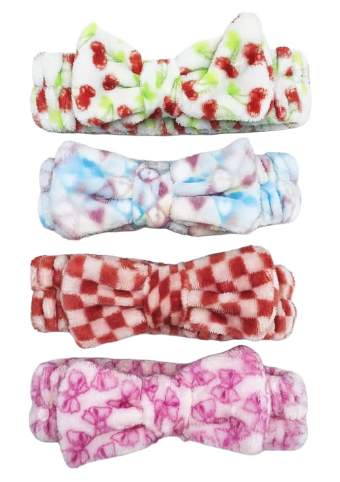Spa Headband, Assorted (4 pack)