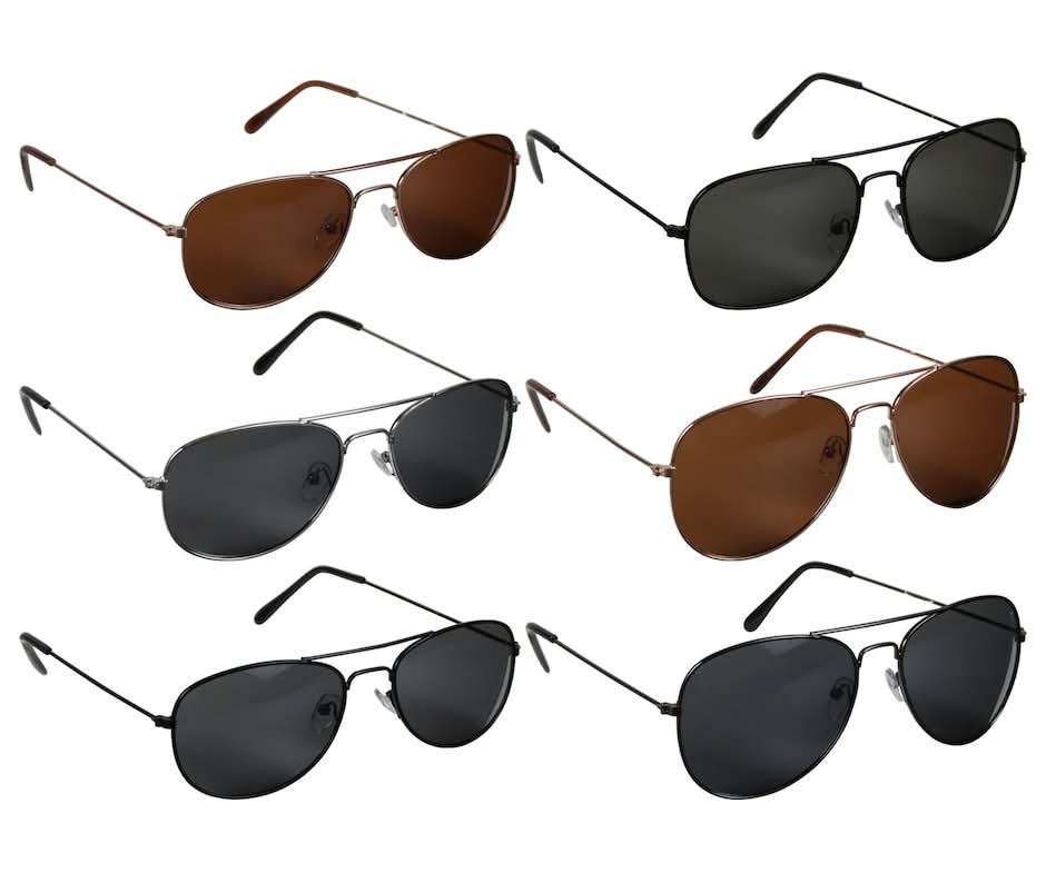 Aviator Sunglasses with Wire Frames
