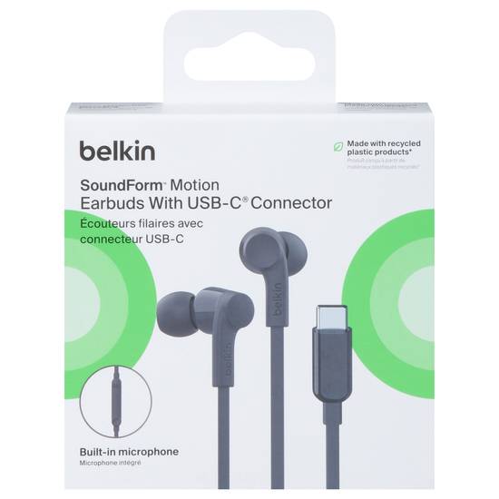 Belkin Wired Usb-C Earbud Black Headphones