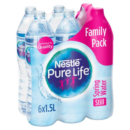 Nestle Pure Life Still Spring Water (6 pack, 1.5 L)