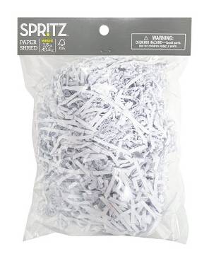 Spritz Paper Shred Shredded Filler, White