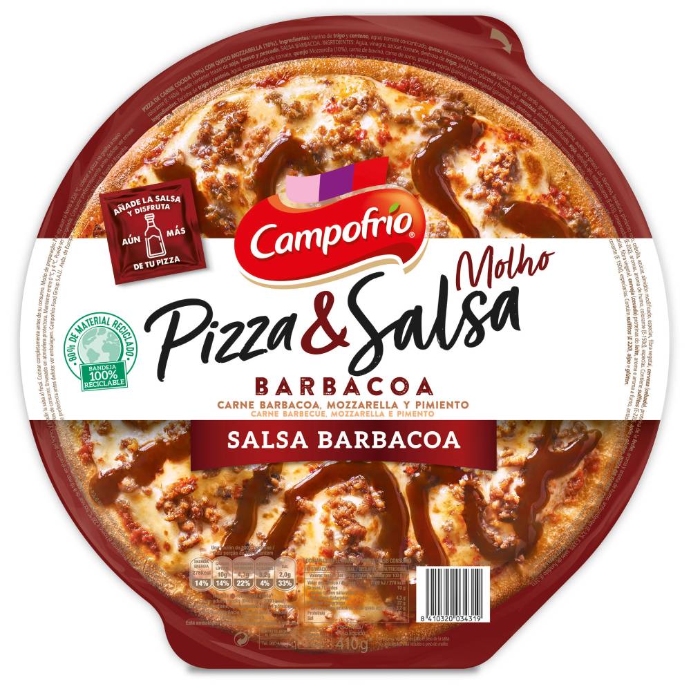 Pizza Campofrio Carne Con Barbacoa 410Gr