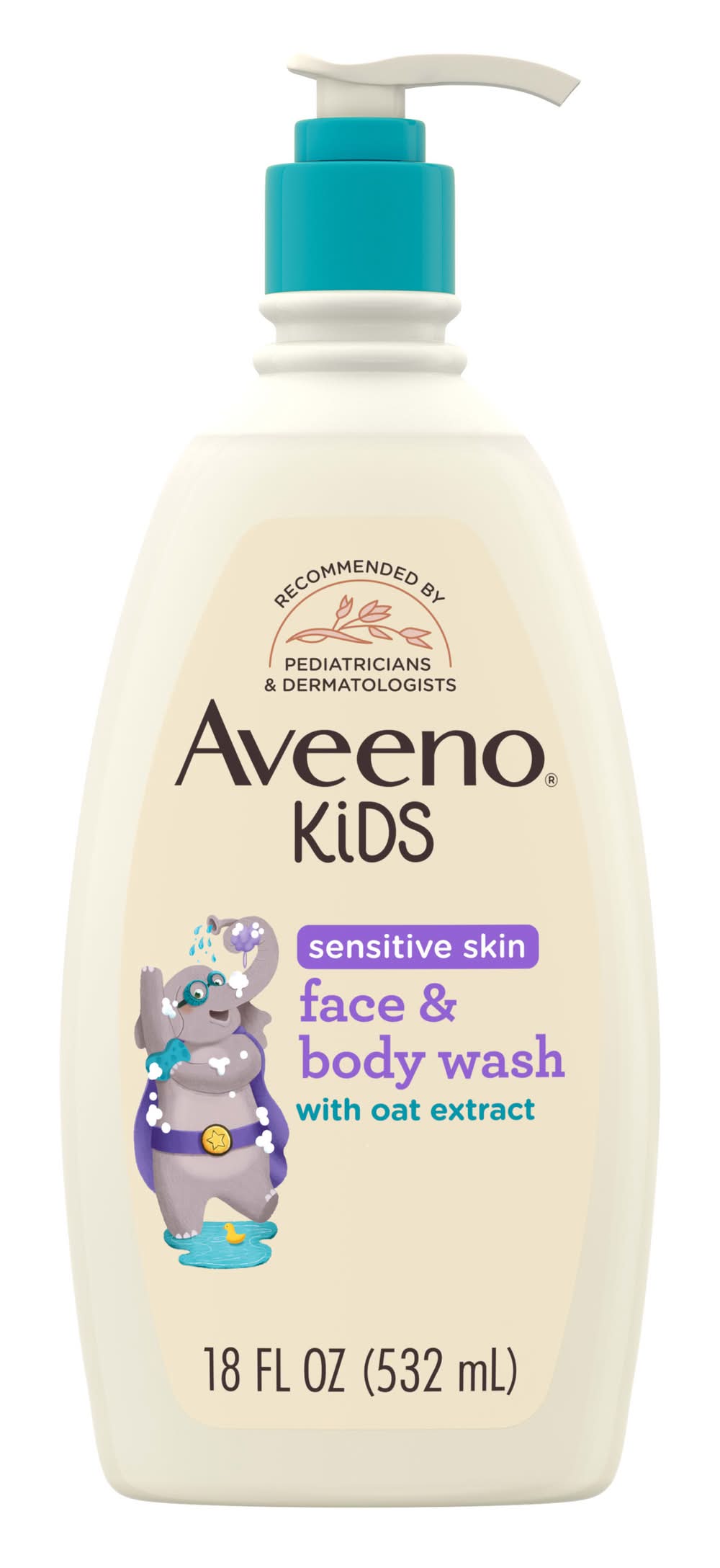 Aveeno Kids Sensitive Skin Face & Body Wash (18 fl oz)