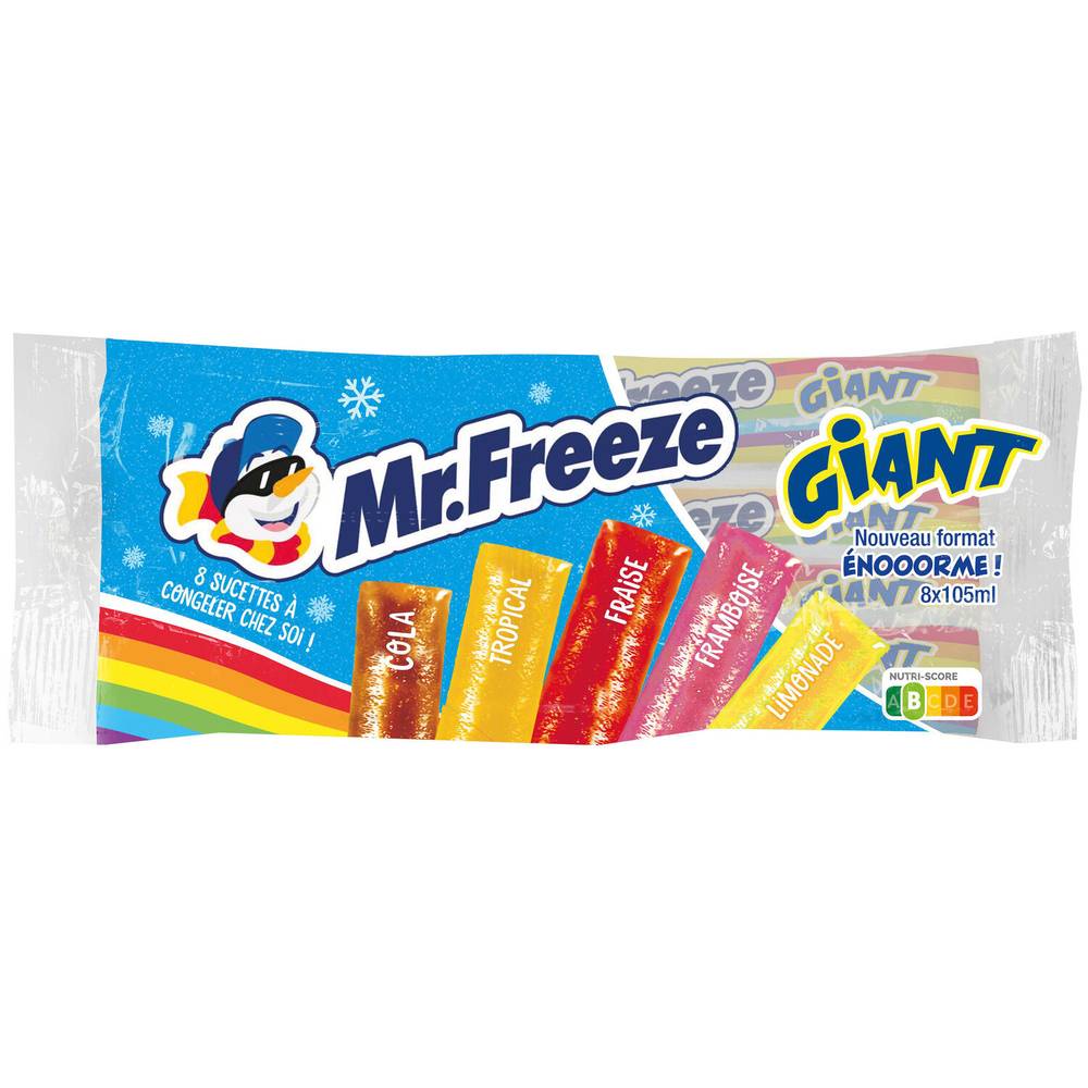 Mr Freeze - Glace à l'eau giant assortiment brabo France