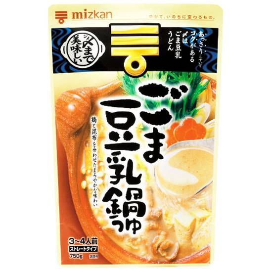 ミツカン〆まで美味しいごま豆乳鍋つゆストレート//3～4人前(750g）