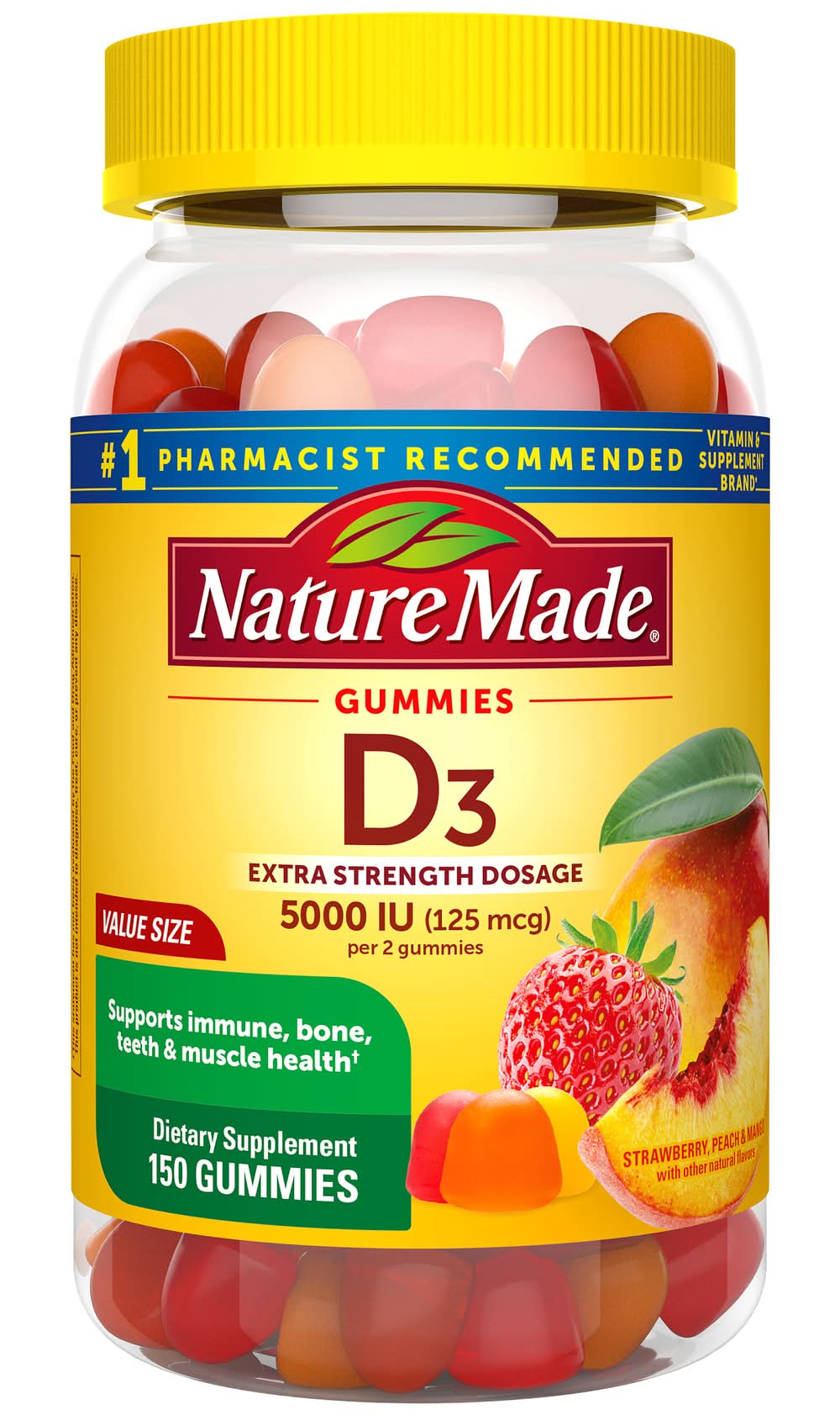 Nature Made Extra Strength Vitamin D3 125 Mcg Supplement (2.4 oz)