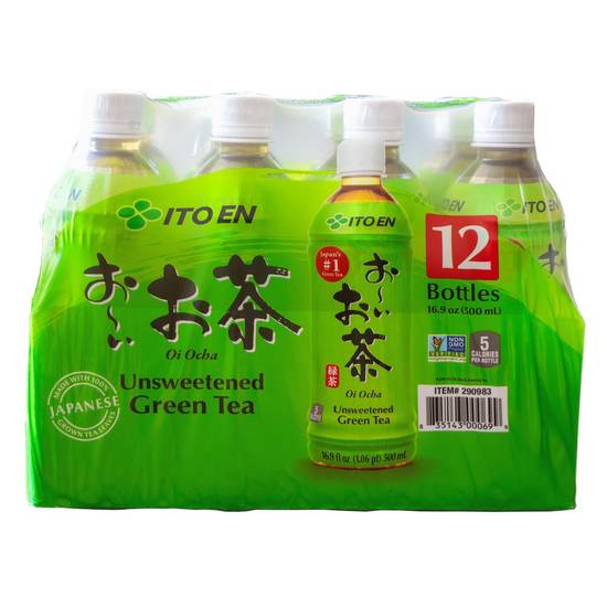 Ito En Unsweetened Green Tea (12 pack, 16.9 oz)