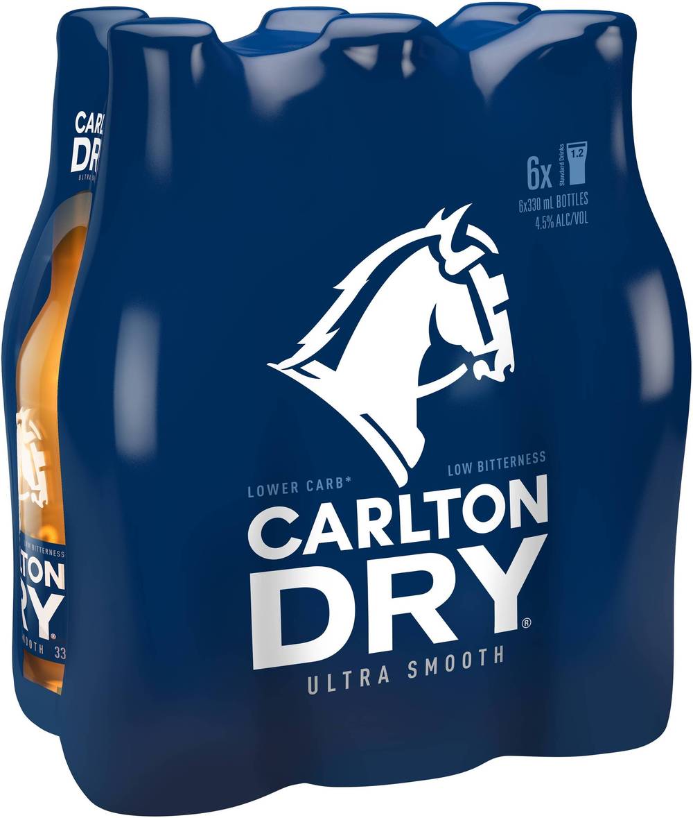 Carlton Dry Bottle 330mL X 6 pack