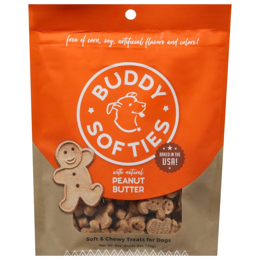 Buddy Softies Natural Peanut Butter Dog Treats (6 oz)