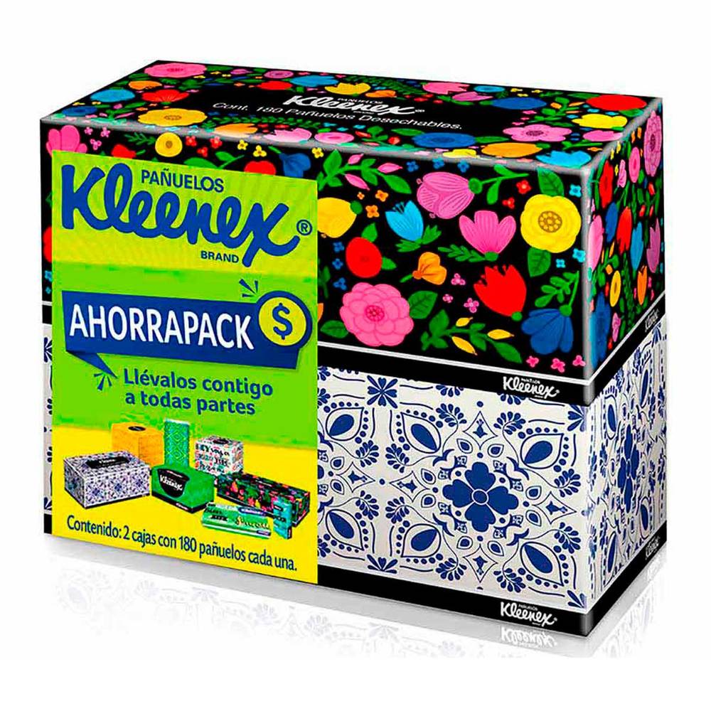 Kleenex · Pañuelos desechables (2 x 180 un)