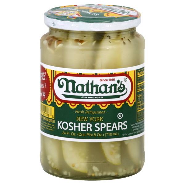 Nathan's Famous Kosher Spears (24 fl oz)