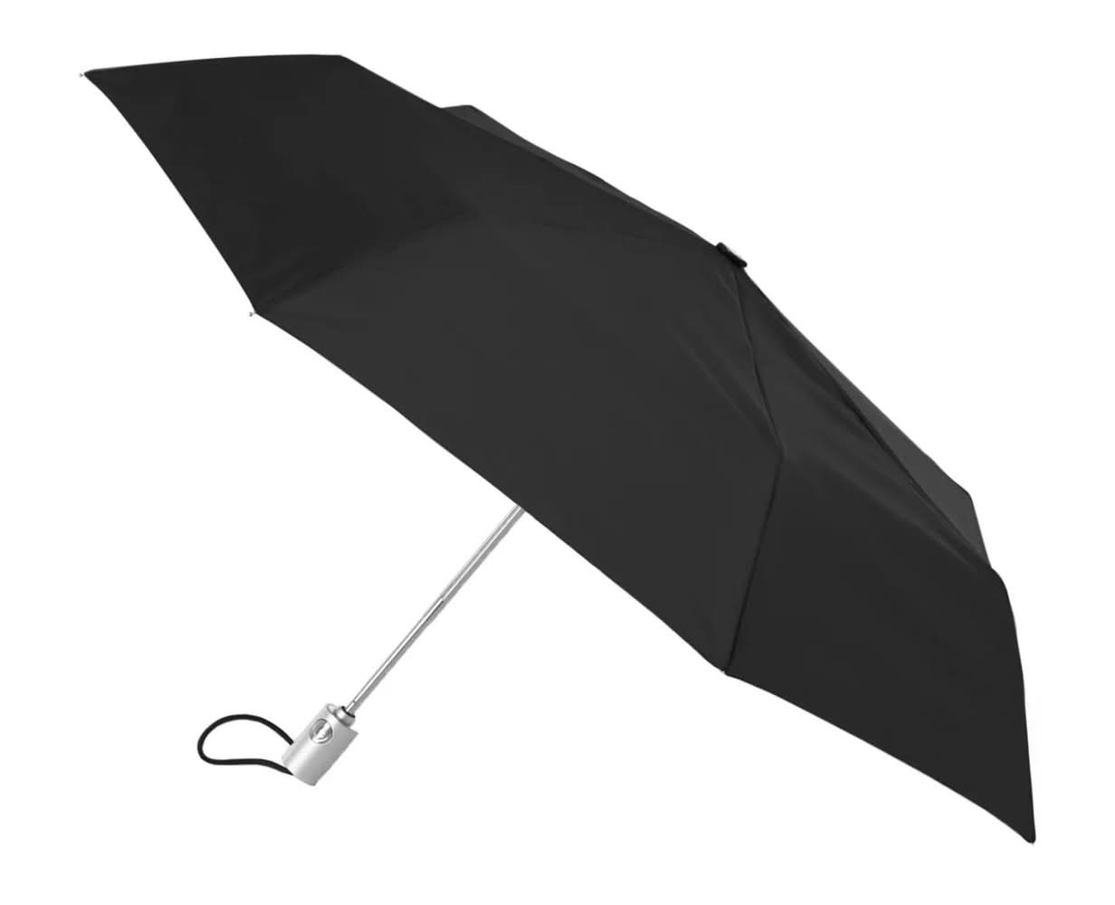 Totes Isotoner Auto Open & Close Umbrella (Black One Size)