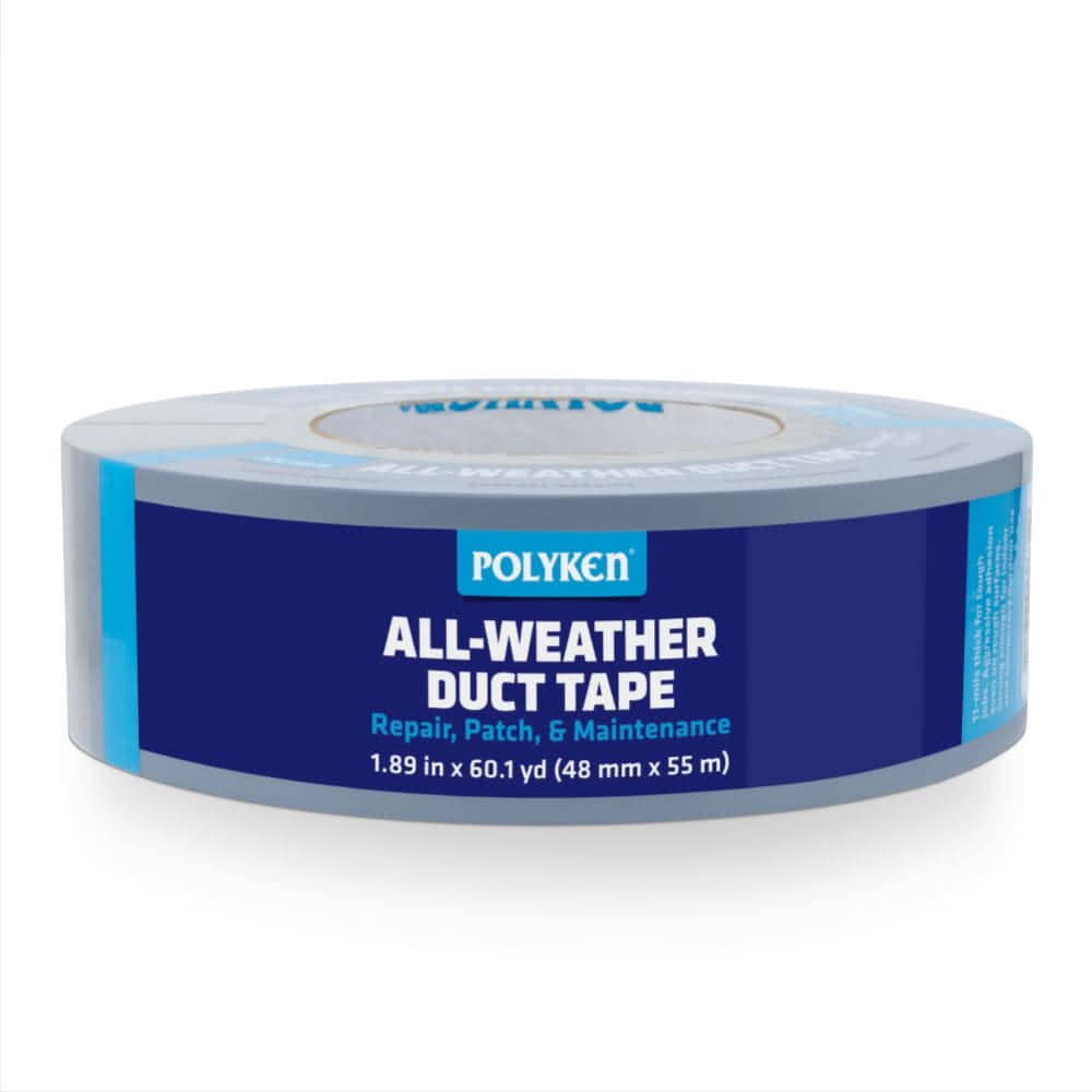 POLYKEN All-Weather Duct Tape Gray/Silver Duct Tape 1.89-in x 60.1 Yard(s)