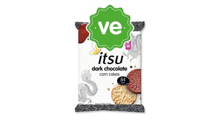 dark chocolate corn cakes