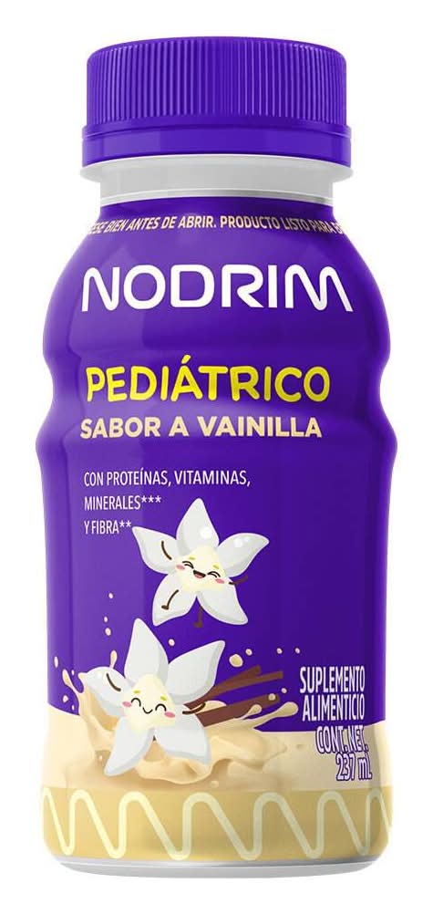 Nodrim · Suplemento pediátrico, vainilla (237 ml)