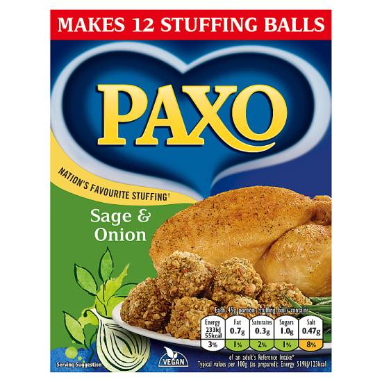 Paxo Sage & Onion Stuffing Mix (170g)