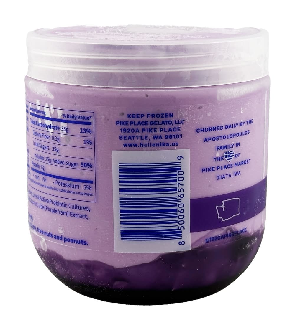 Hellenika Cultured Creamery Ube Coconut Cultured Gelato Delivery
