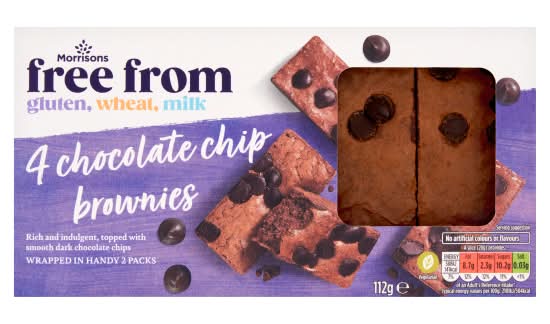 Morrisons Chocolate Chip Brownies (112g)